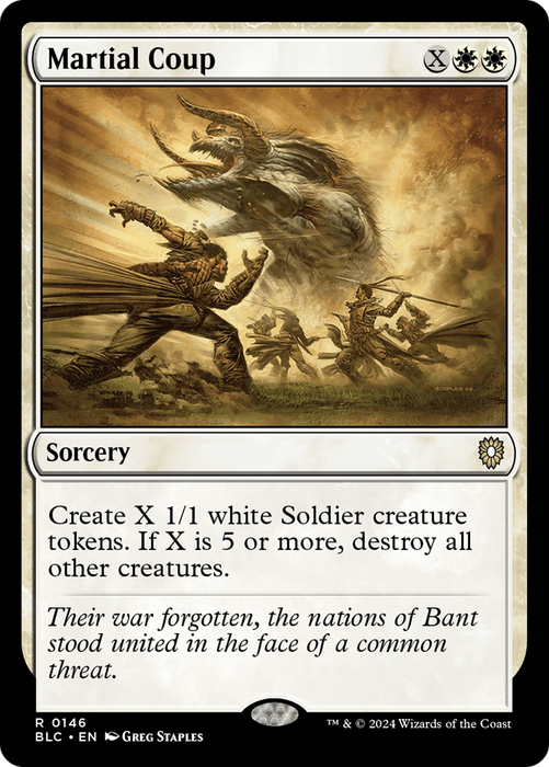 Martial Coup [BLC-146] - Bloomburrow Commander