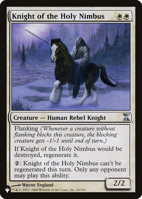 Knight of the Holy Nimbus [PLST-TSP-26] - The List