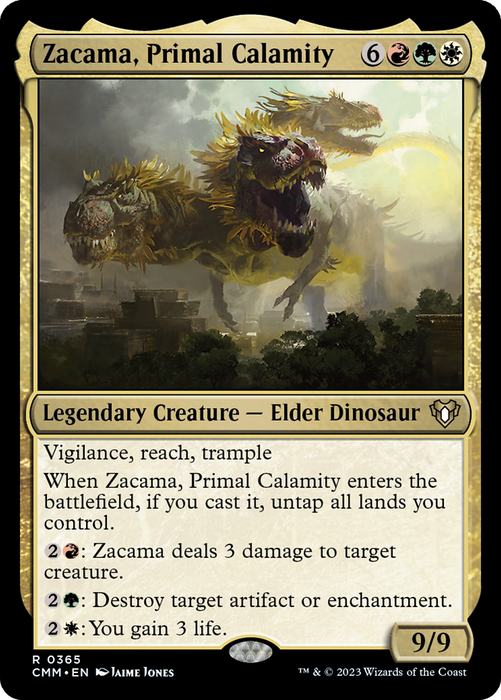 Zacama, Primal Calamity [CMM-365] - Commander Masters