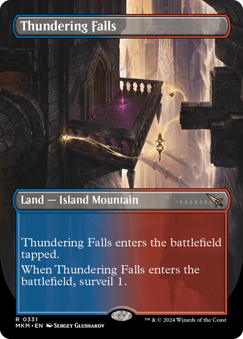 Thundering Falls (Borderless) [MKM-331] Foil - Murders at Karlov Manor