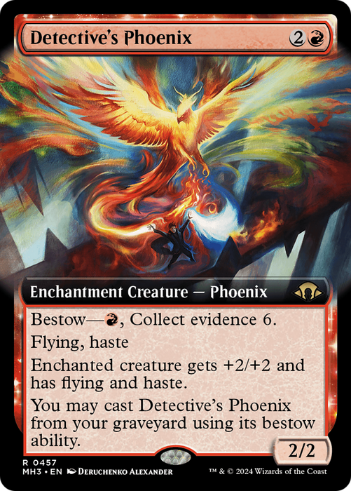 Detective's Phoenix (Extended Art) [MH3-457] Foil - Modern Horizons 3