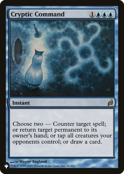 Cryptic Command [PLST-LRW-56] - The List