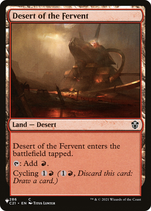 Desert of the Fervent [PLST-C21-286] - The List