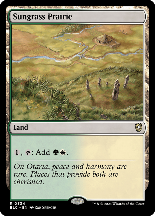 Sungrass Prairie [BLC-334] - Bloomburrow Commander