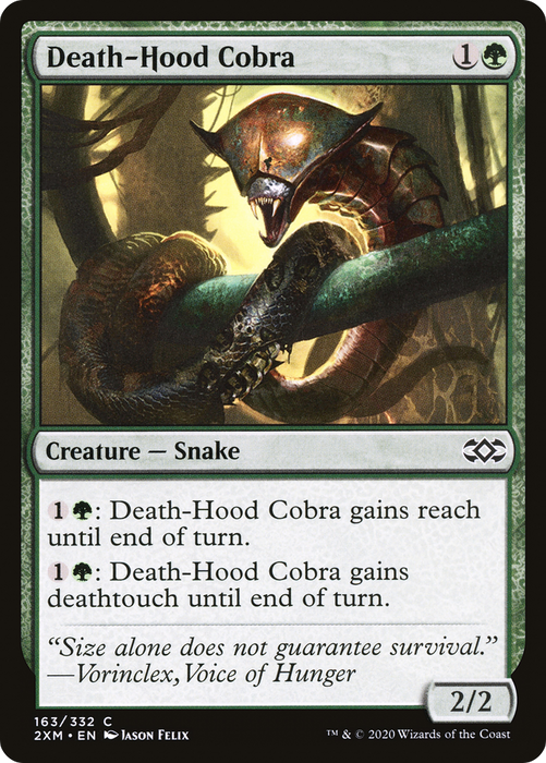 Death-Hood Cobra [2XM-163] Foil - Double Masters