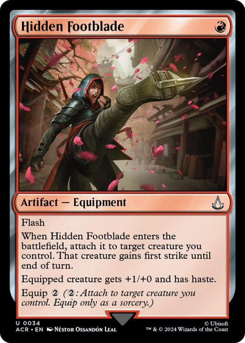 Hidden Footblade [ACR-034] Foil - Assassin's Creed