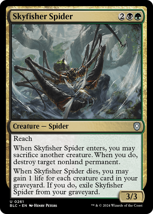 Skyfisher Spider [BLC-261] - Bloomburrow Commander