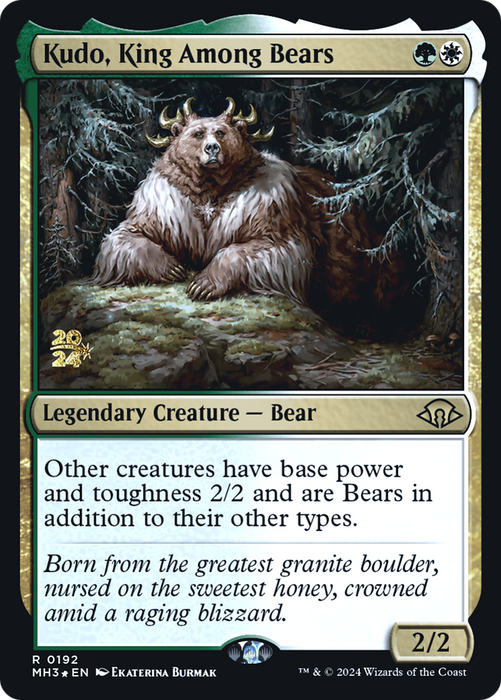 Kudo, King Among Bears [PMH3-192S] Foil - Modern Horizons 3 Promos