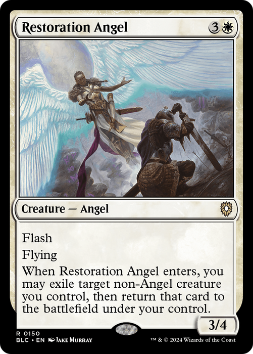 Restoration Angel [BLC-150] - Bloomburrow Commander