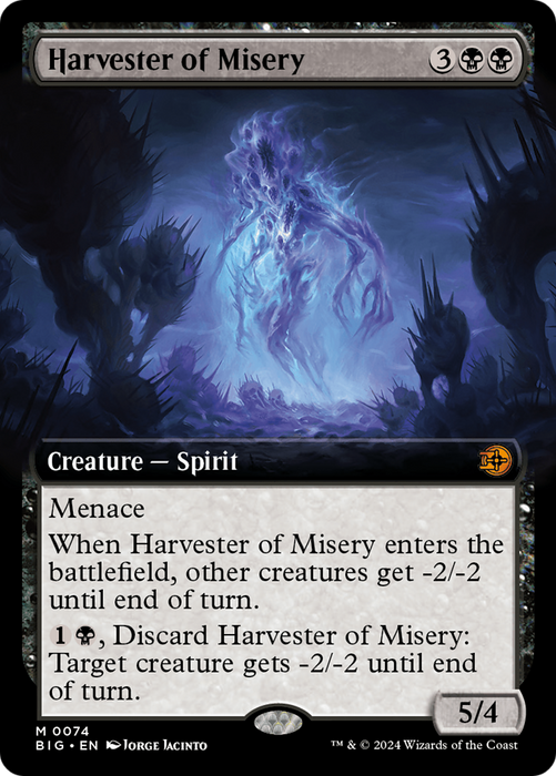 Harvester of Misery (Extended Art) [BIG-074] Foil - The Big Score