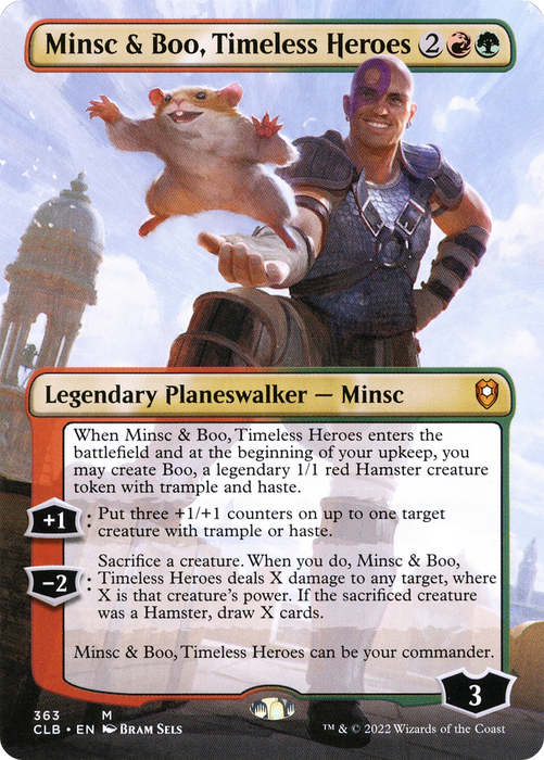 Minsc & Boo, Timeless Heroes (Borderless) [CLB-363] Foil - Commander Legends: Battle for Baldur's Gate