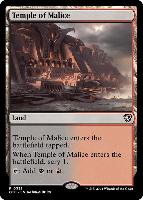 Temple of Malice [OTC-331] - Outlaws of Thunder Junction Commander