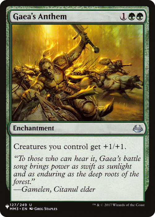 Gaea's Anthem [PLST-MM3-127] - The List