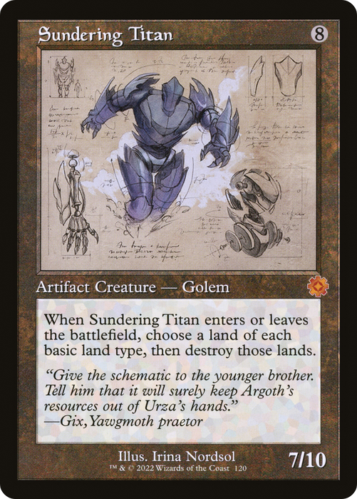 Sundering Titan [BRR-120] - The Brothers' War Retro Artifacts