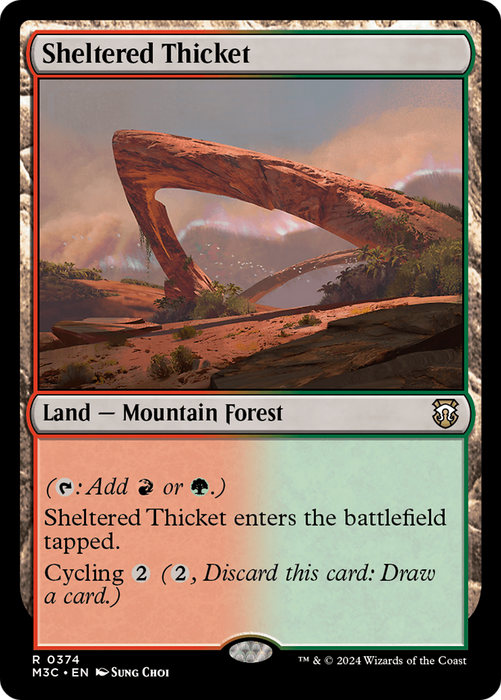 Sheltered Thicket [M3C-374] - Modern Horizons 3 Commander