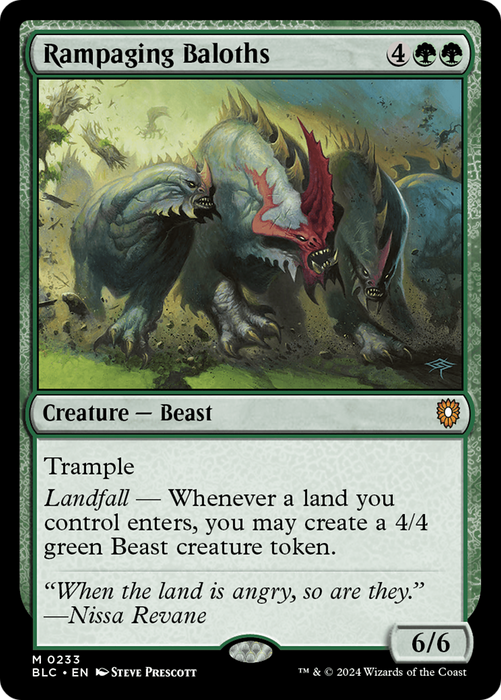 Rampaging Baloths [BLC-233] - Bloomburrow Commander