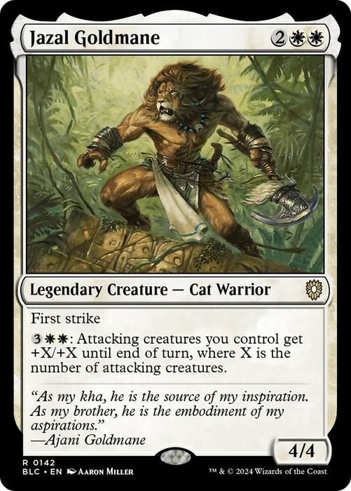 Jazal Goldmane [BLC-142] - Bloomburrow Commander