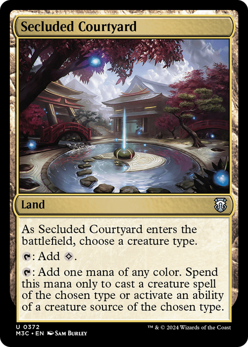 Secluded Courtyard [M3C-372] Foil - Modern Horizons 3 Commander