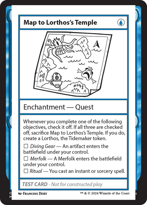 Map to Lorthos's Temple [MB2-999-MTLTT] - Mystery Booster 2