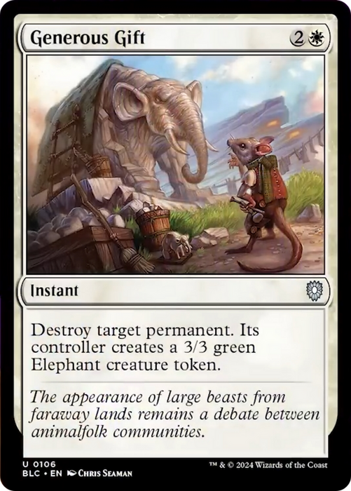 Generous Gift [BLC-106] - Bloomburrow Commander