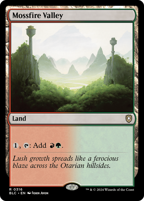 Mossfire Valley [BLC-316] - Bloomburrow Commander