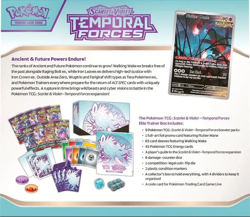 Scarlet & Violet: Temporal Forces - Elite Trainer Box (Walking Wake)