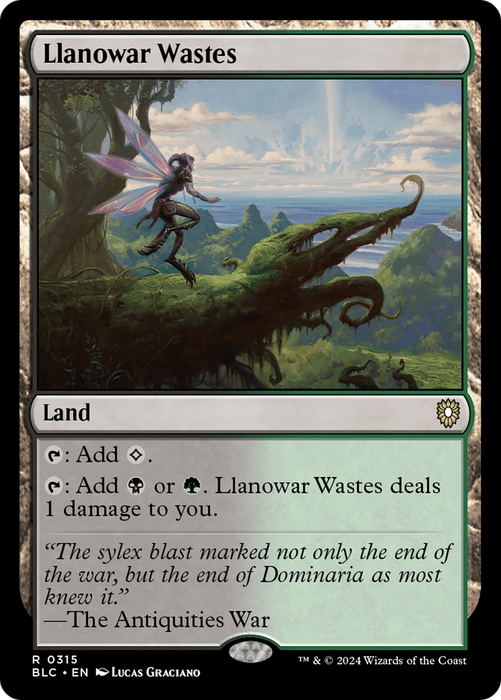 Llanowar Wastes [BLC-315] - Bloomburrow Commander