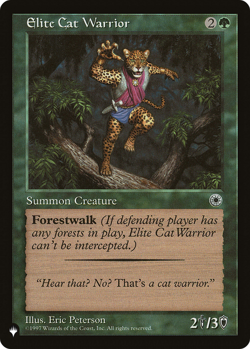 Elite Cat Warrior [PLST-POR-163] - The List