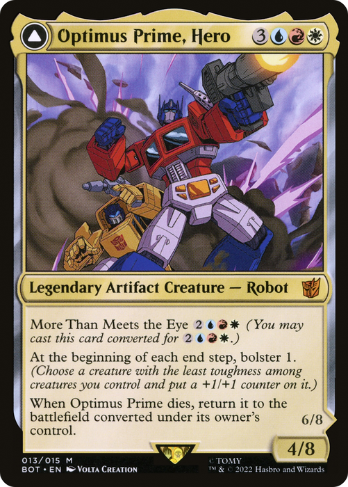 Optimus Prime, Hero // Optimus Prime, Autobot Leader (convertdfc) [BOT-013] Foil - Transformers