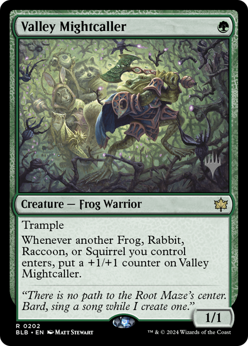 Valley Mightcaller [PBLB-202P] - Bloomburrow Promos