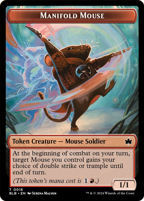 Manifold Mouse [TBLB-018] Foil - Bloomburrow Tokens