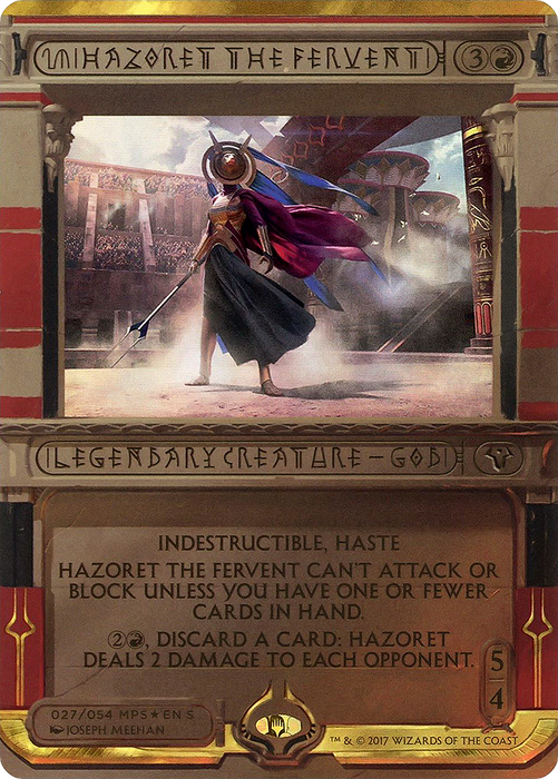 Hazoret the Fervent (Borderless) [MP2-027] Foil - Amonkhet Invocations