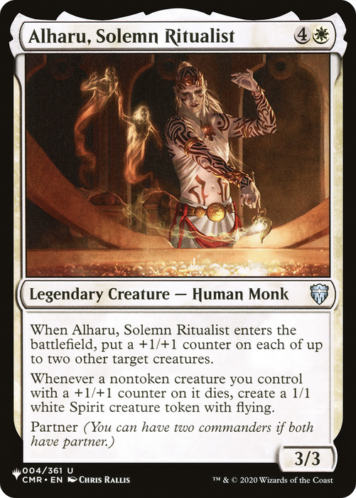 Alharu, Solemn Ritualist [PLST-CMR-4] - The List