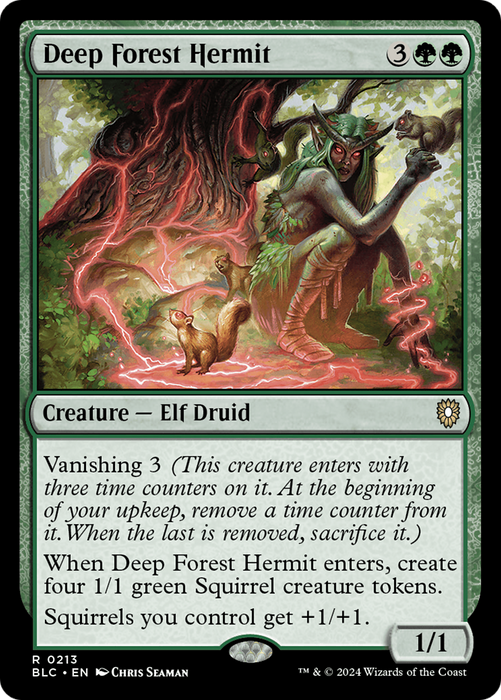 Deep Forest Hermit [BLC-213] - Bloomburrow Commander