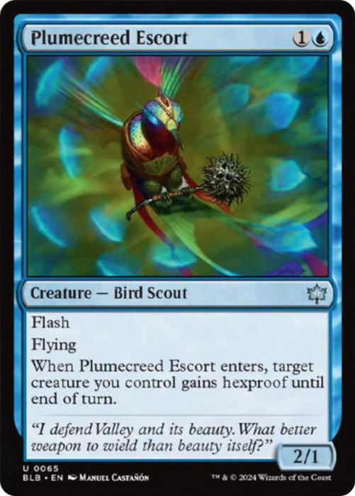 Plumecreed Escort [BLB-065] Foil - Bloomburrow