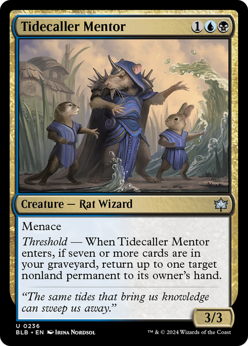 Tidecaller Mentor [BLB-236] Foil - Bloomburrow