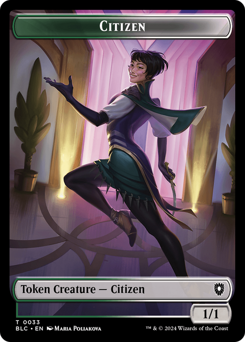 Citizen [TBLC-033] Foil - Bloomburrow Commander Tokens