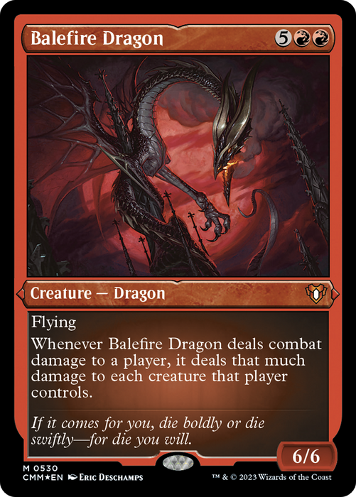 Balefire Dragon [CMM-530] Etched Foil - Commander Masters