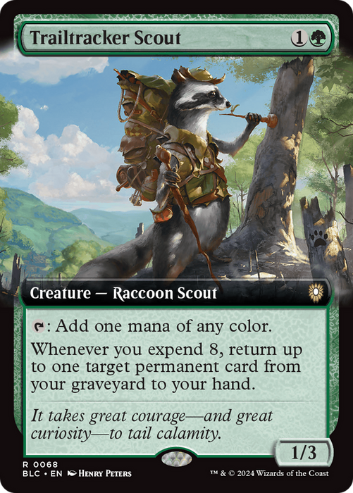 Trailtracker Scout [BLC-068] Foil - Bloomburrow Commander