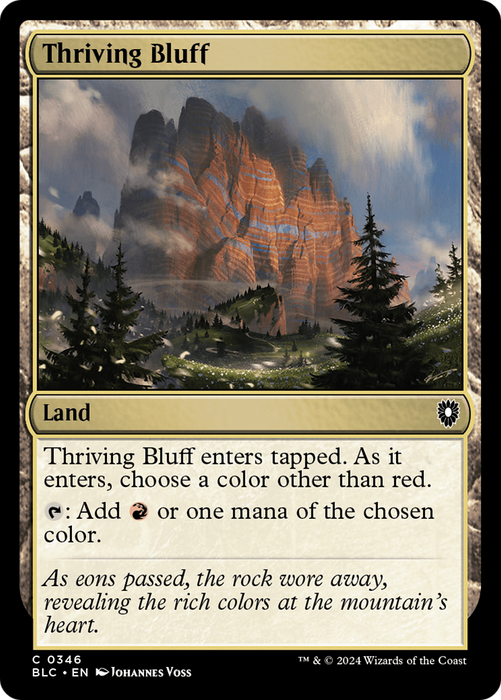 Thriving Bluff [BLC-346] - Bloomburrow Commander