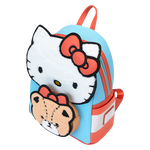 LOUNGEFLY Sanrio Hello Kitty & Tiny Chum Bear Sherpa Mini Backpack