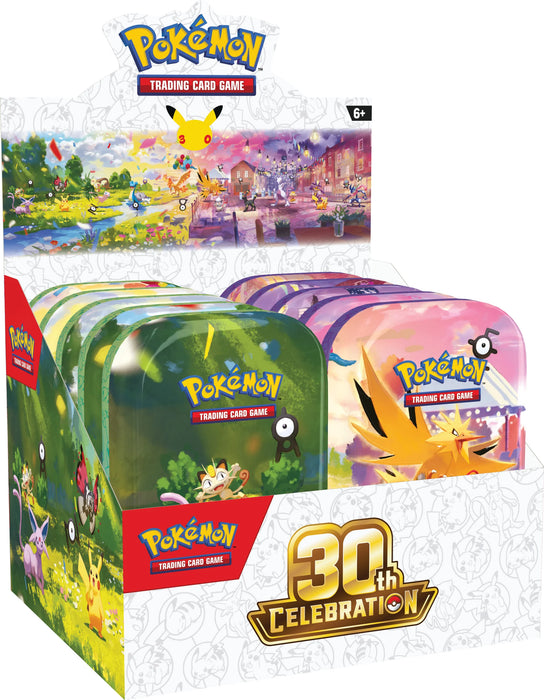 Pokémon 30th Celebration Day & Night Mini Tins Display (Pre-Order)