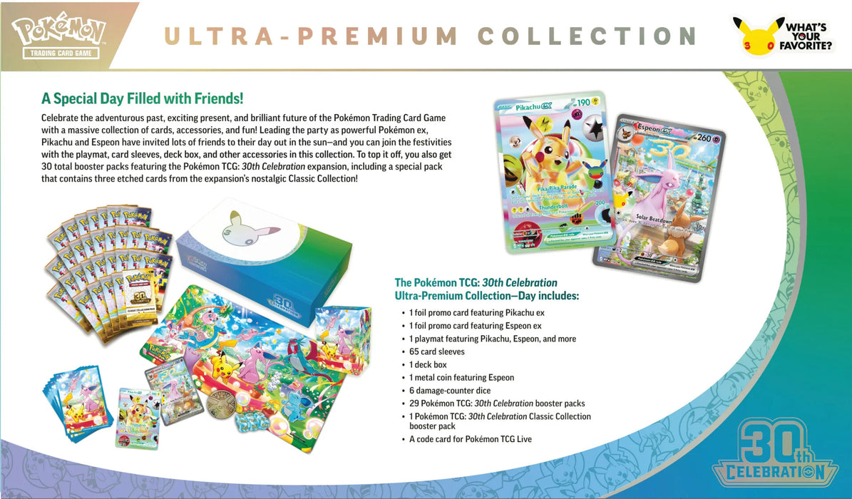 Pokémon 30th Celebration Espeon ex Ultra-Premium Collections (Pre-Order)
