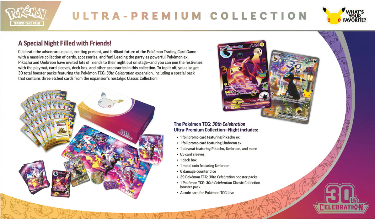Pokémon 30th Celebration Umbreon ex Ultra-Premium Collections (Pre-Order)