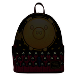 LOUNGEFLY Squid Game Piggy Bank Masked Men Glow Mini Backpack