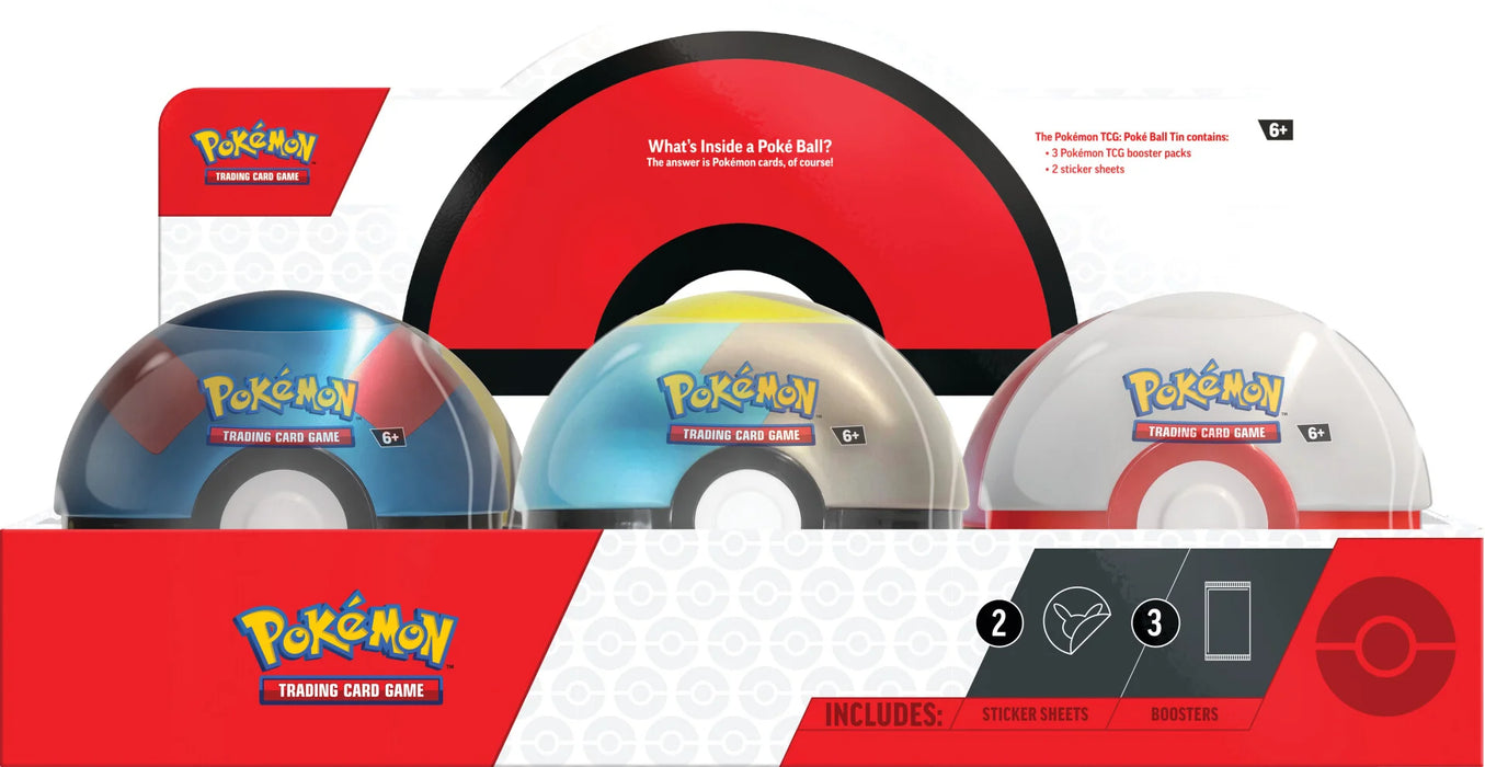 Pokemon Pokeball Tin Q4 2024 Case (6 Poke ball)