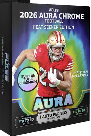 2026 Pulse Aura Chrome Football Heat Seaker Hobby Box