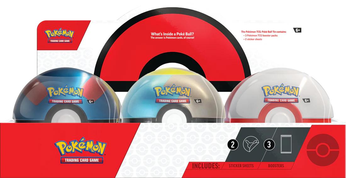 Poke Ball Tin Winter 2024 - Set of 6