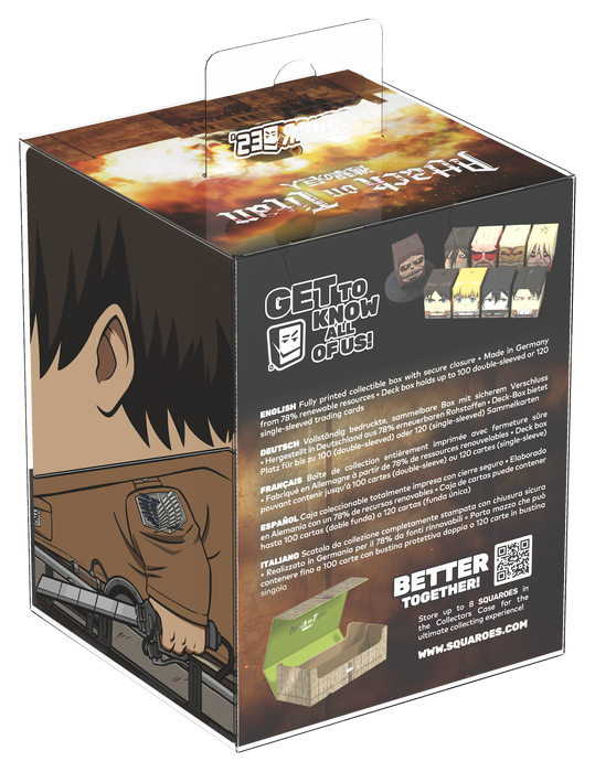Ultimate Guard - Squaroes 100ct Deck Box - Attack on Titan - EREN JÄGER (Pre-Order)