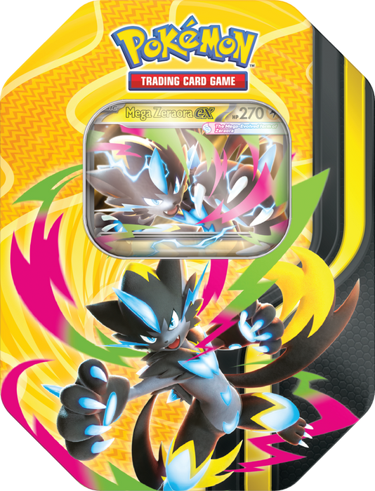 Pokémon TCG: Mega Forces Tin - Mega Zeraora ex (Pre-Order)